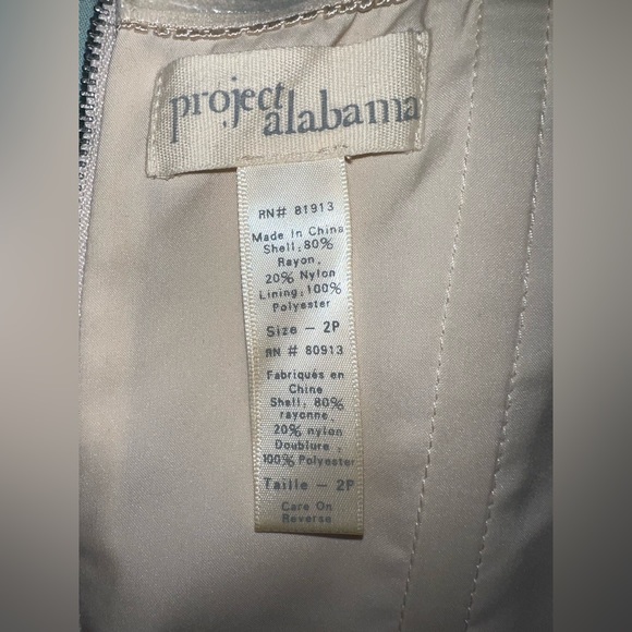 Anthro velvet strapless pleat detail dress pink/blue Sz 2P - Picture 11 of 13